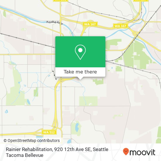 Rainier Rehabilitation, 920 12th Ave SE map