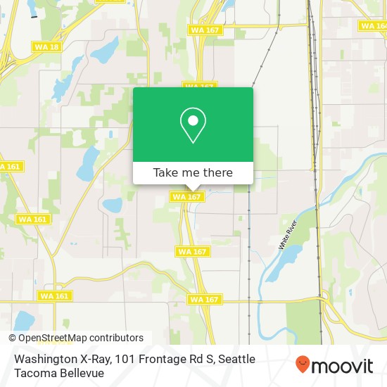 Washington X-Ray, 101 Frontage Rd S map