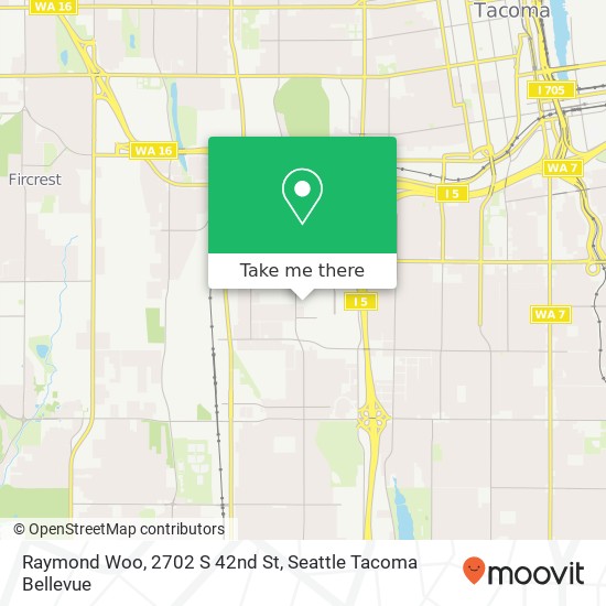 Mapa de Raymond Woo, 2702 S 42nd St