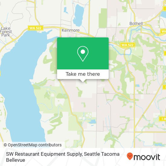 SW Restaurant Equipment Supply map