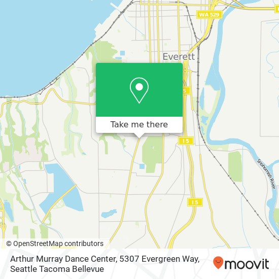 Arthur Murray Dance Center, 5307 Evergreen Way map