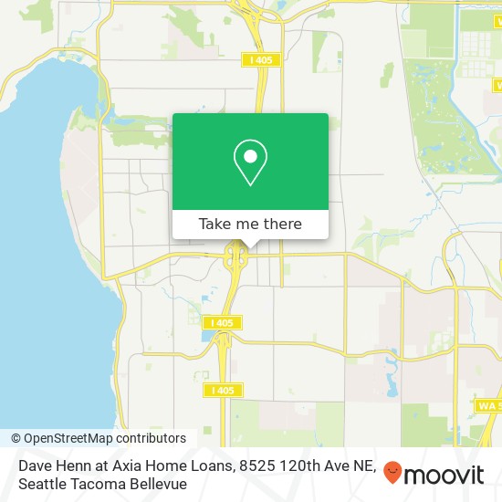 Mapa de Dave Henn at Axia Home Loans, 8525 120th Ave NE