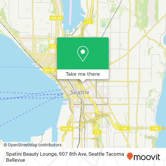 Mapa de Spatini Beauty Lounge, 907 8th Ave