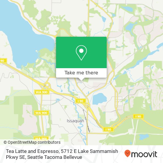 Mapa de Tea Latte and Espresso, 5712 E Lake Sammamish Pkwy SE