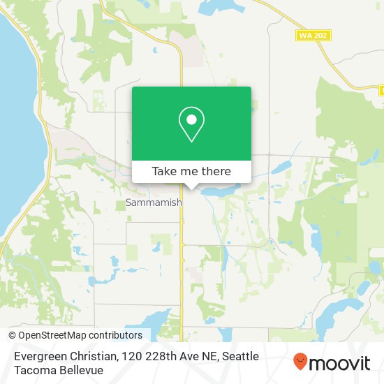 Mapa de Evergreen Christian, 120 228th Ave NE