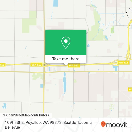 109th St E, Puyallup, WA 98373 map