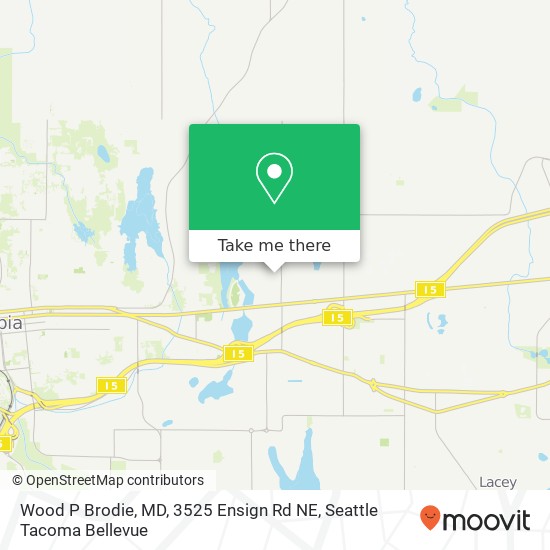 Mapa de Wood P Brodie, MD, 3525 Ensign Rd NE