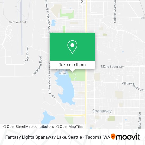 Fantasy Lights Spanaway Lake map