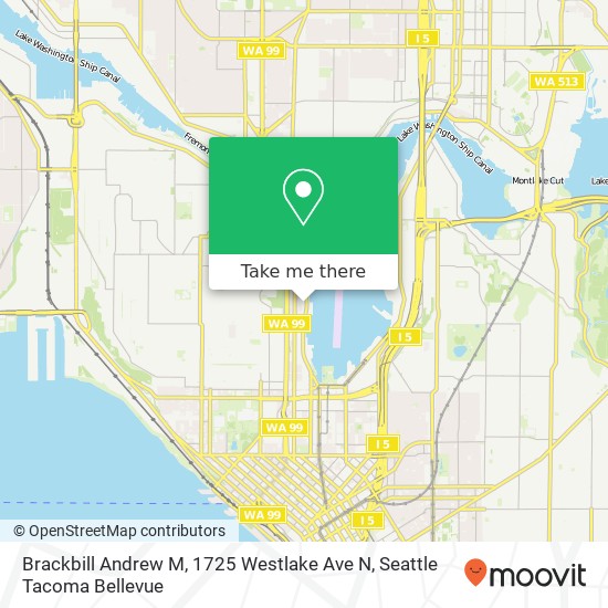 Mapa de Brackbill Andrew M, 1725 Westlake Ave N