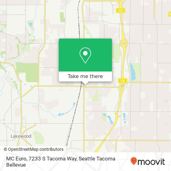 MC Euro, 7233 S Tacoma Way map
