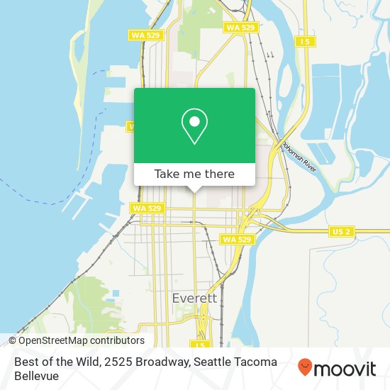 Best of the Wild, 2525 Broadway map