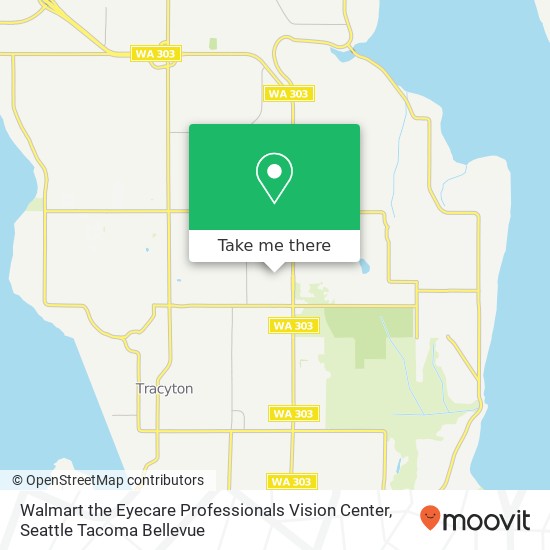 Mapa de Walmart the Eyecare Professionals Vision Center, 6797 State Highway 303 NE