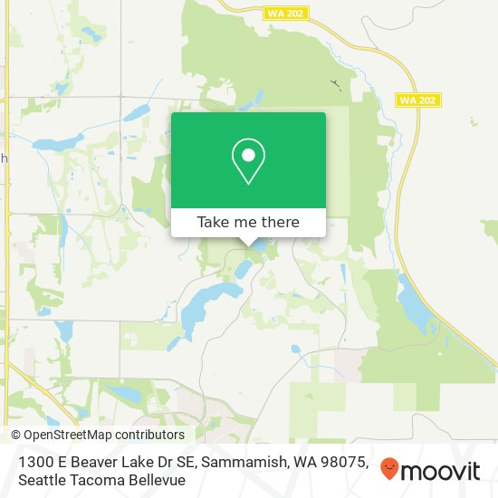 1300 E Beaver Lake Dr SE, Sammamish, WA 98075 map