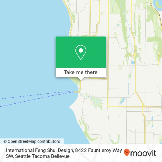 Mapa de International Feng Shui Design, 8422 Fauntleroy Way SW