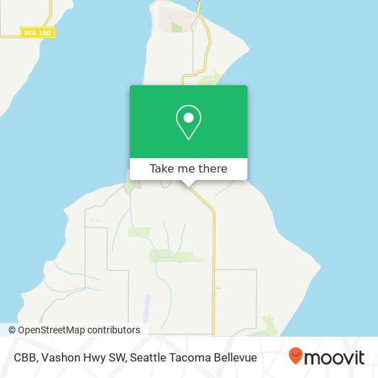 Mapa de CBB, Vashon Hwy SW