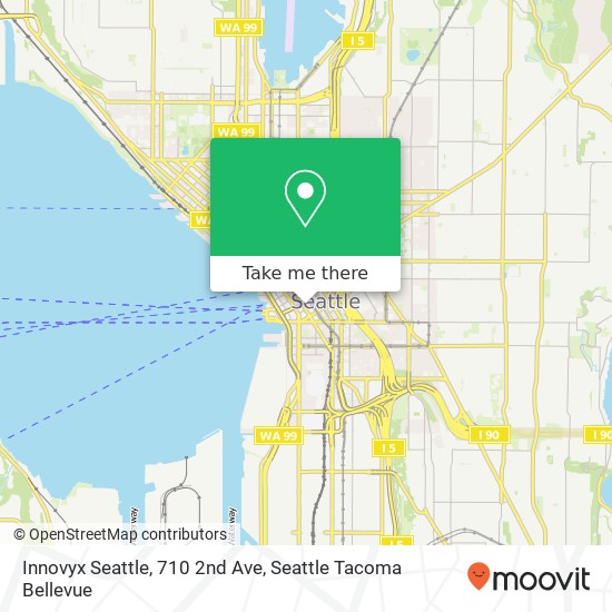 Mapa de Innovyx Seattle, 710 2nd Ave