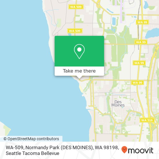 WA-509, Normandy Park (DES MOINES), WA 98198 map