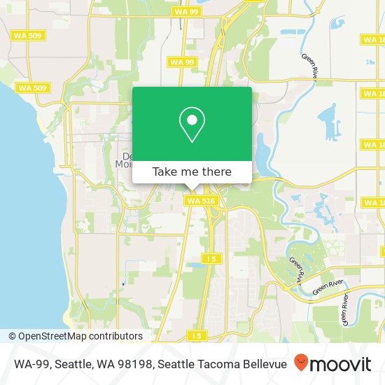 Mapa de WA-99, Seattle, WA 98198