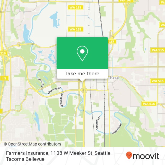 Mapa de Farmers Insurance, 1108 W Meeker St