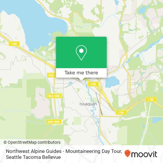 Mapa de Northwest Alpine Guides - Mountaineering Day Tour