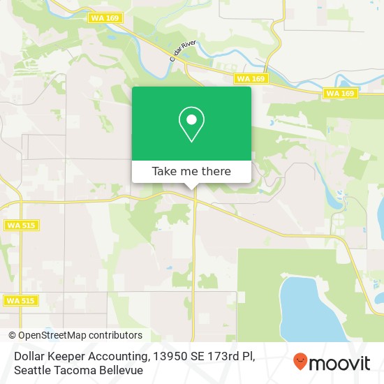 Dollar Keeper Accounting, 13950 SE 173rd Pl map