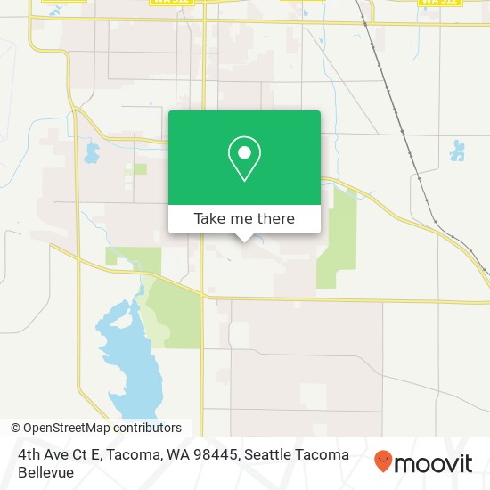 Mapa de 4th Ave Ct E, Tacoma, WA 98445