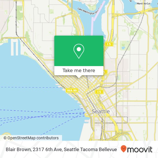 Mapa de Blair Brown, 2317 6th Ave