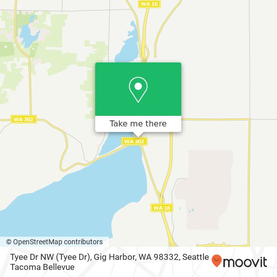 Mapa de Tyee Dr NW (Tyee Dr), Gig Harbor, WA 98332