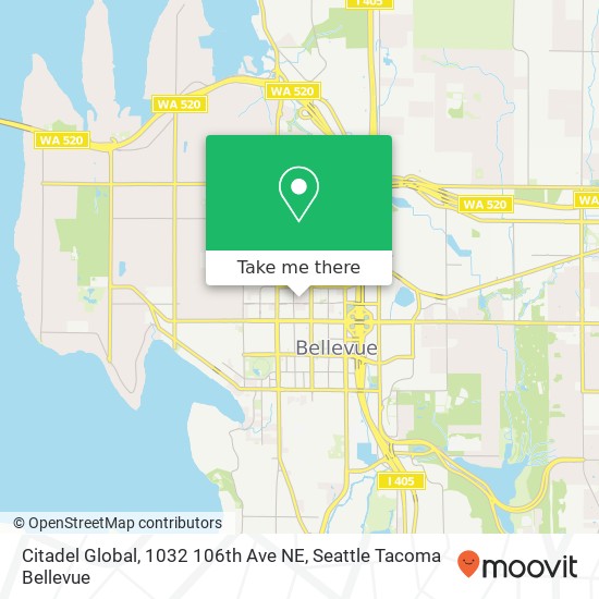 Mapa de Citadel Global, 1032 106th Ave NE