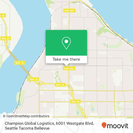 Mapa de Champion Global Logistics, 6001 Westgate Blvd