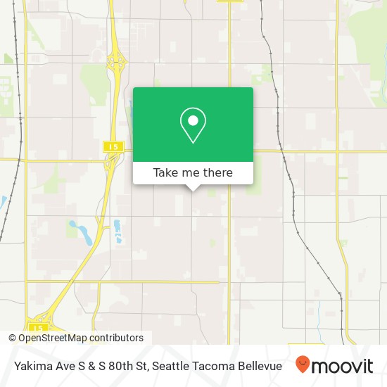 Mapa de Yakima Ave S & S 80th St