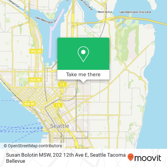 Mapa de Susan Bolotin MSW, 202 12th Ave E