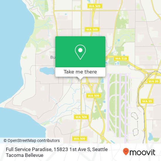 Full Service Paradise, 15823 1st Ave S map