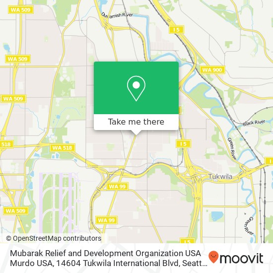 Mubarak Relief and Development Organization USA Murdo USA, 14604 Tukwila International Blvd map