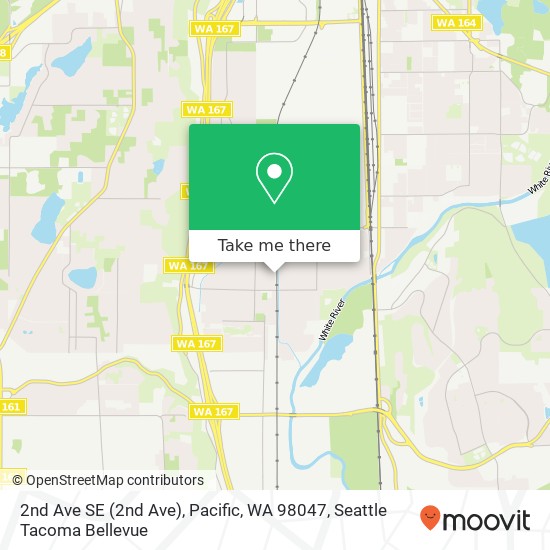Mapa de 2nd Ave SE (2nd Ave), Pacific, WA 98047