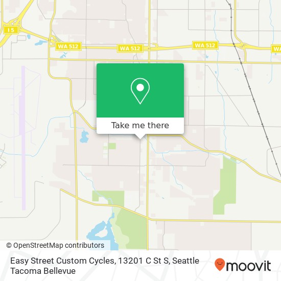 Mapa de Easy Street Custom Cycles, 13201 C St S