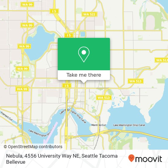 Mapa de Nebula, 4556 University Way NE