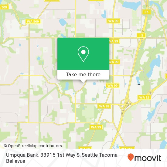 Umpqua Bank, 33915 1st Way S map