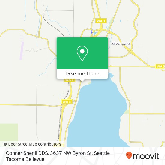 Mapa de Conner Sherill DDS, 3637 NW Byron St