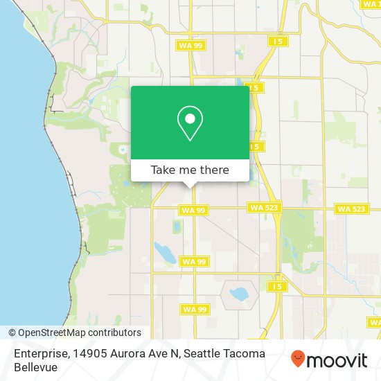 Mapa de Enterprise, 14905 Aurora Ave N