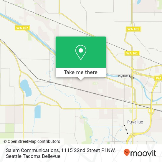 Mapa de Salem Communications, 1115 22nd Street Pl NW