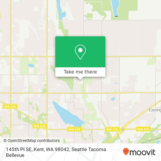 Mapa de 145th Pl SE, Kent, WA 98042