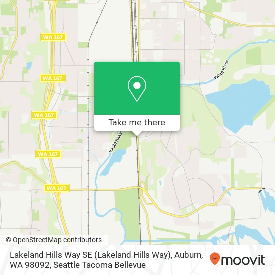 Mapa de Lakeland Hills Way SE (Lakeland Hills Way), Auburn, WA 98092