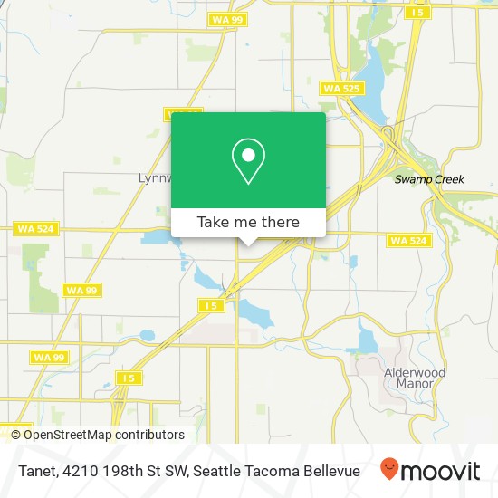 Mapa de Tanet, 4210 198th St SW