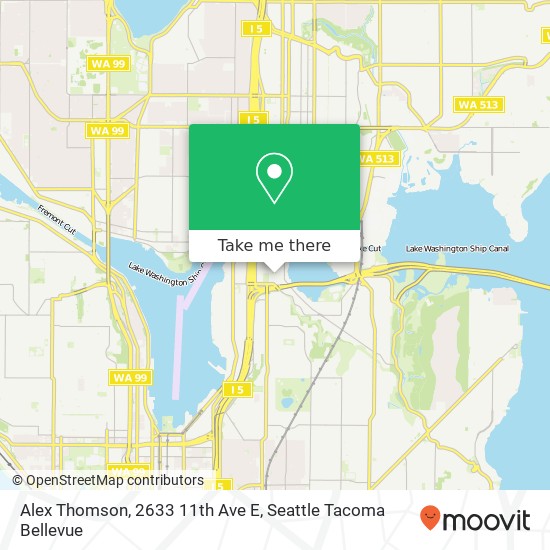 Mapa de Alex Thomson, 2633 11th Ave E