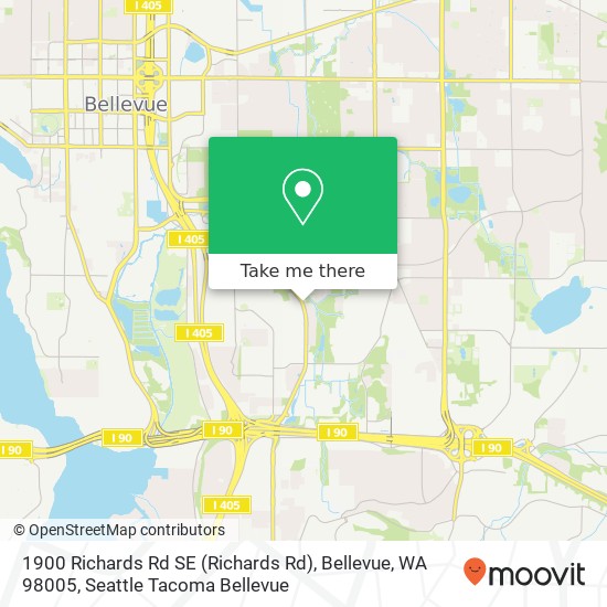 1900 Richards Rd SE (Richards Rd), Bellevue, WA 98005 map