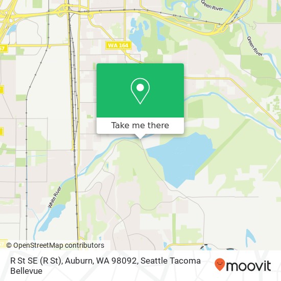 Mapa de R St SE (R St), Auburn, WA 98092