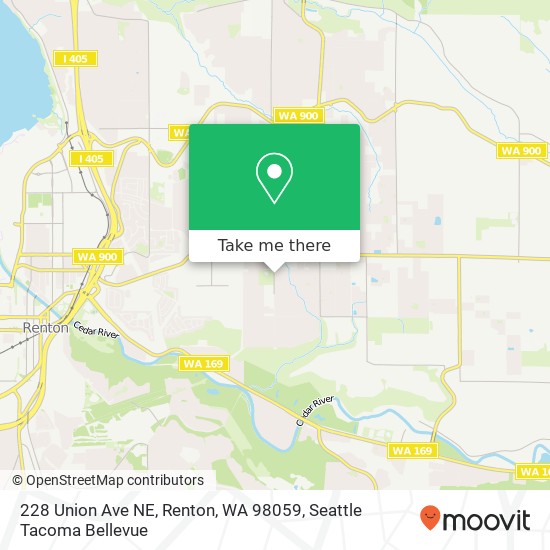 228 Union Ave NE, Renton, WA 98059 map