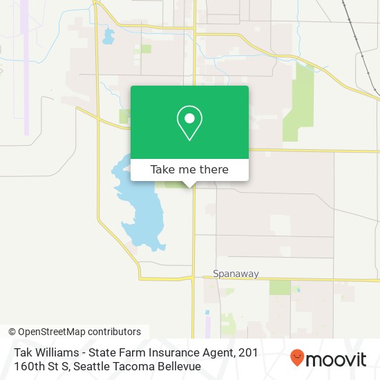 Mapa de Tak Williams - State Farm Insurance Agent, 201 160th St S