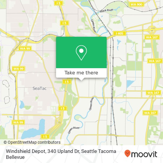 Windshield Depot, 340 Upland Dr map